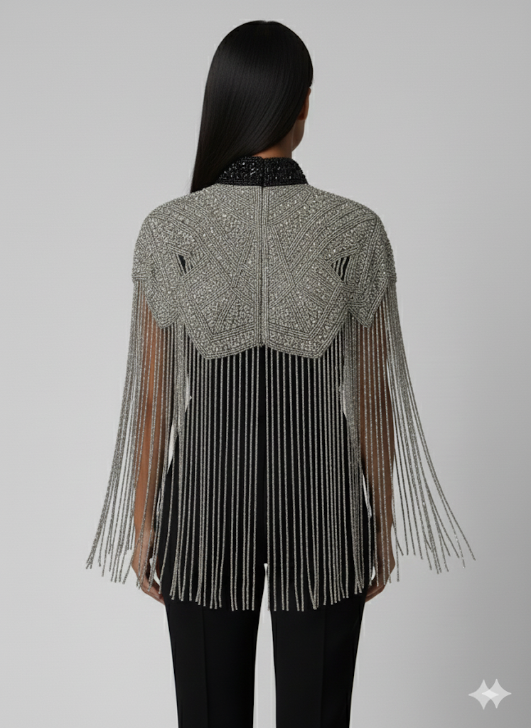 Liquid Steel Cape - Fierce and Chic