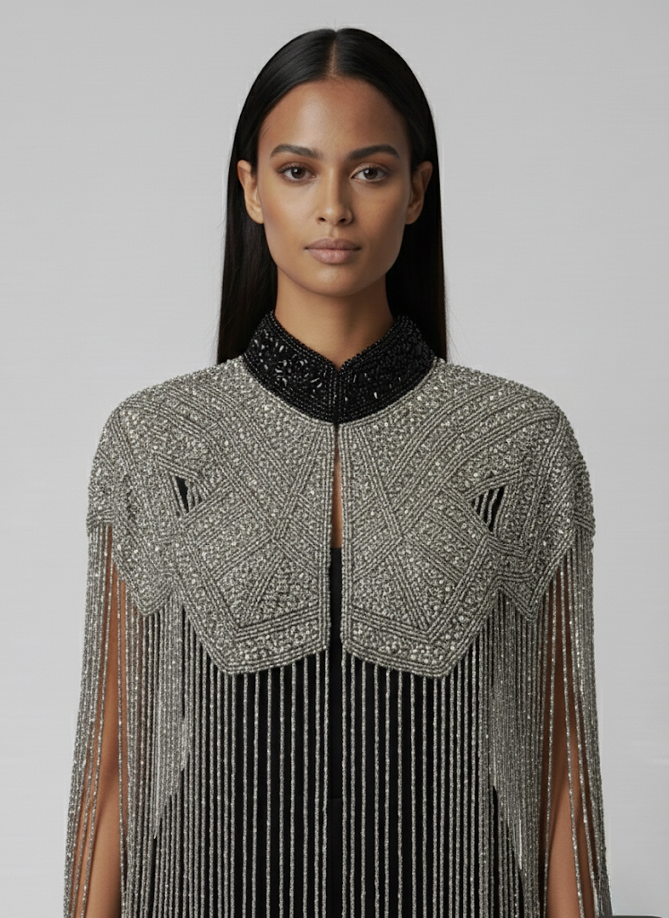 Liquid Steel Cape - Fierce and Chic