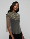 Metallic Horizon Cape - Fierce and Chic