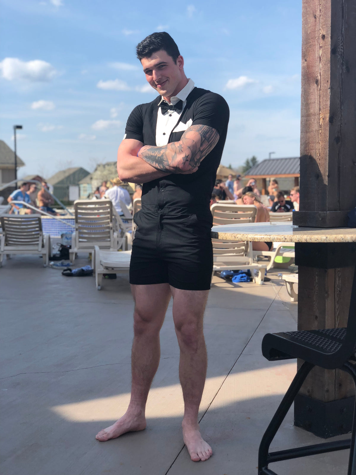 Male Romper - Tuxedo - Fierce and Chic
