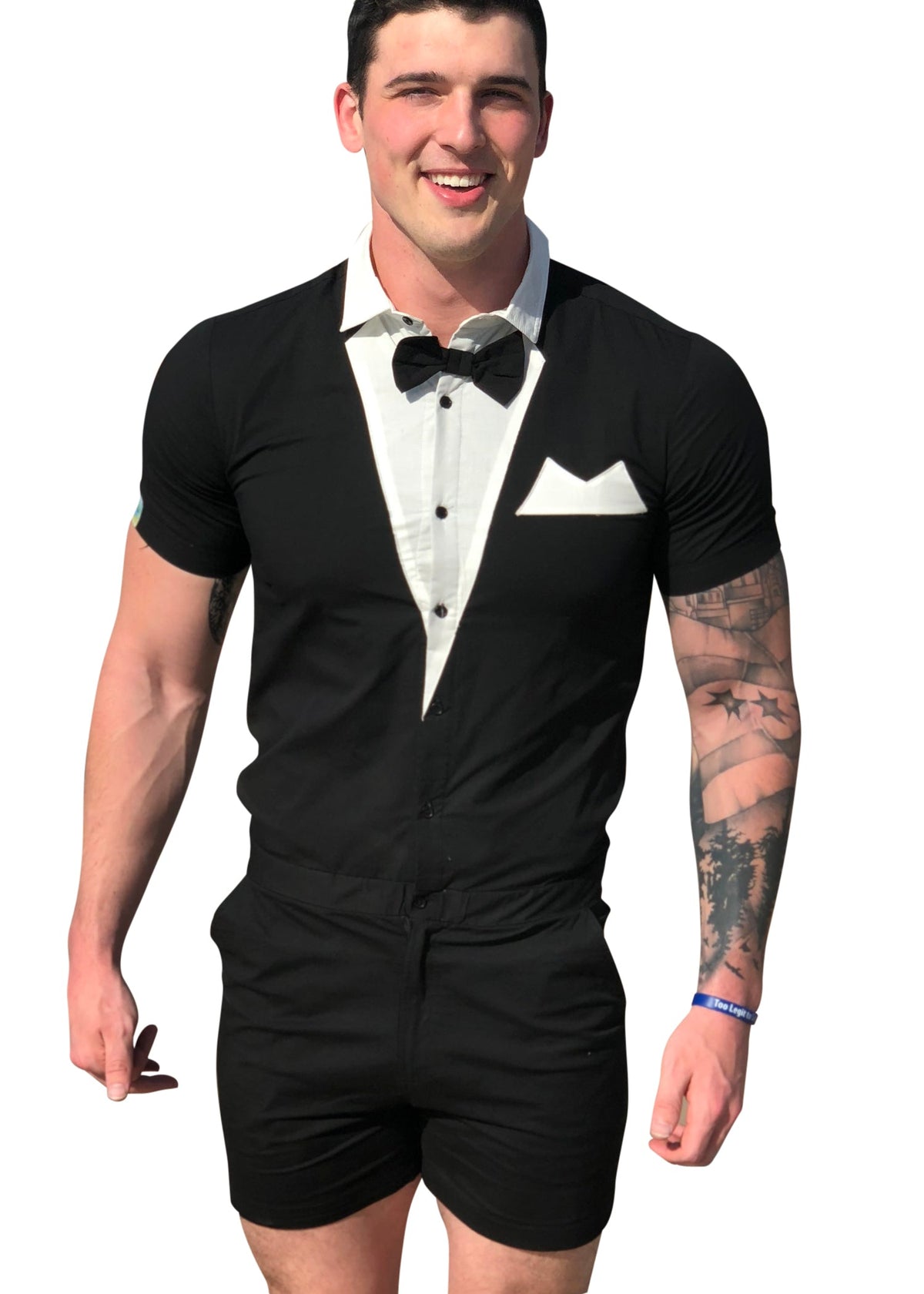 Male Romper - Tuxedo - Fierce and Chic