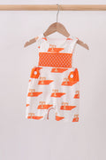 Orange Tennessee Smocked Jon Jon - Fierce and Chic