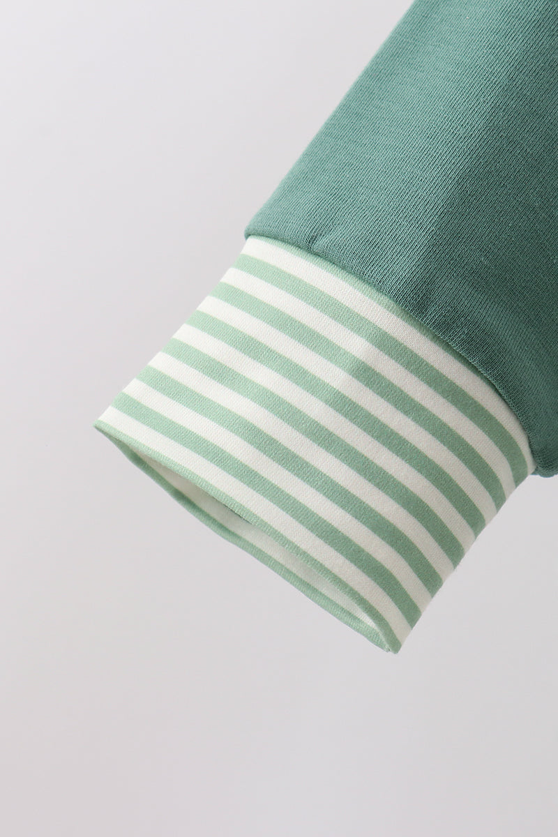 Teal Stripe Jogger Set - Fierce and Chic