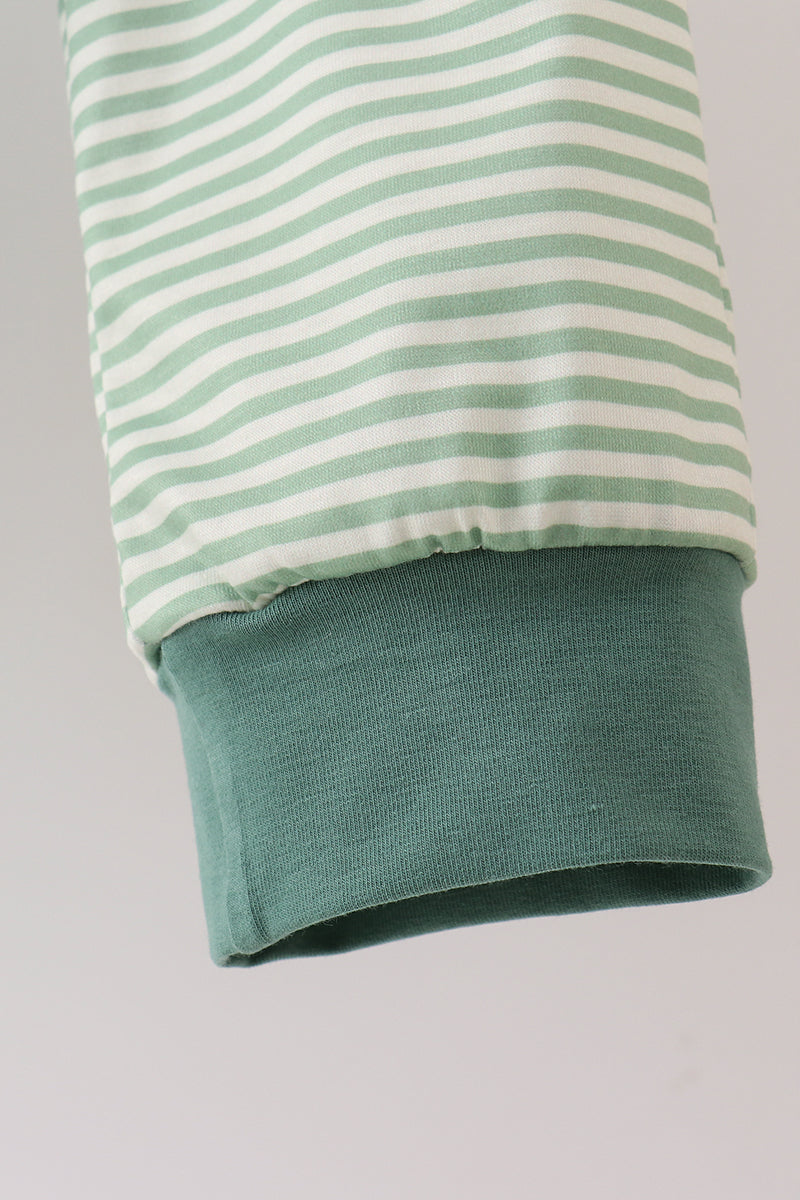 Teal Stripe Jogger Set - Fierce and Chic