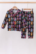 Black princess bamboo pajama set - Fierce and Chic