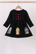 Black princess bamboo dress - Fierce and Chic