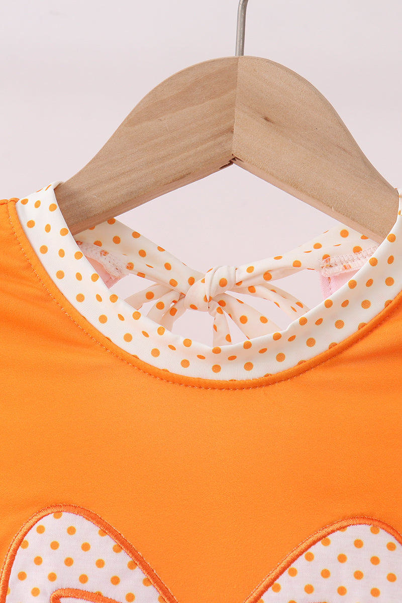 Orange Bow Rashguard - Fierce and Chic