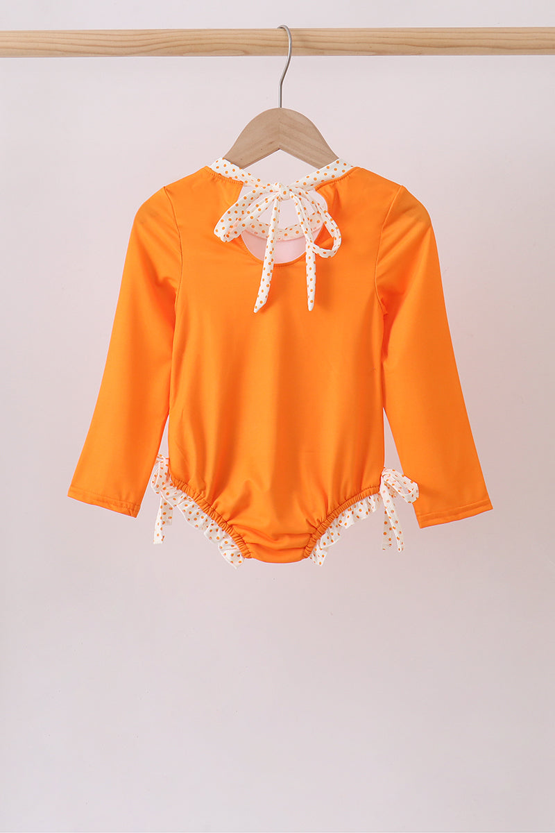Orange Bow Rashguard - Fierce and Chic