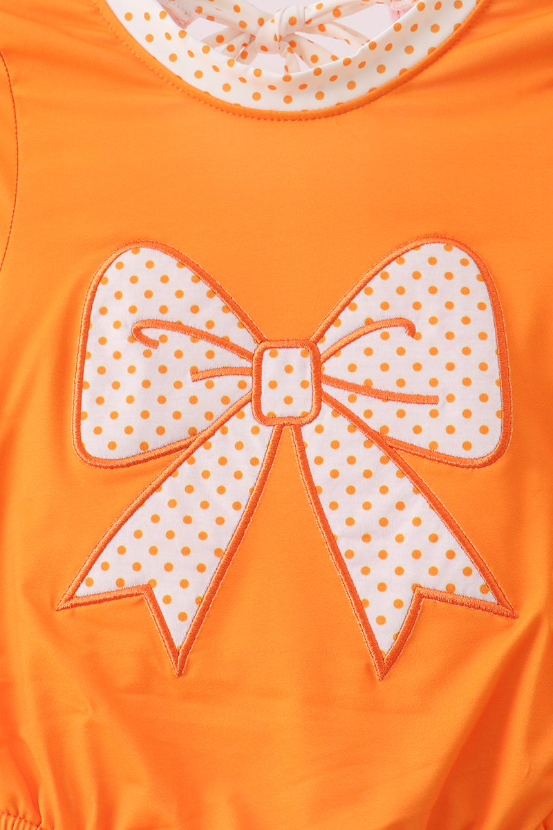 Orange Bow Rashguard - Fierce and Chic