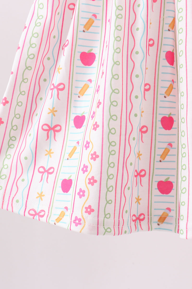 Pink Apple Smocked Ruffle Shorts Set - Fierce and Chic