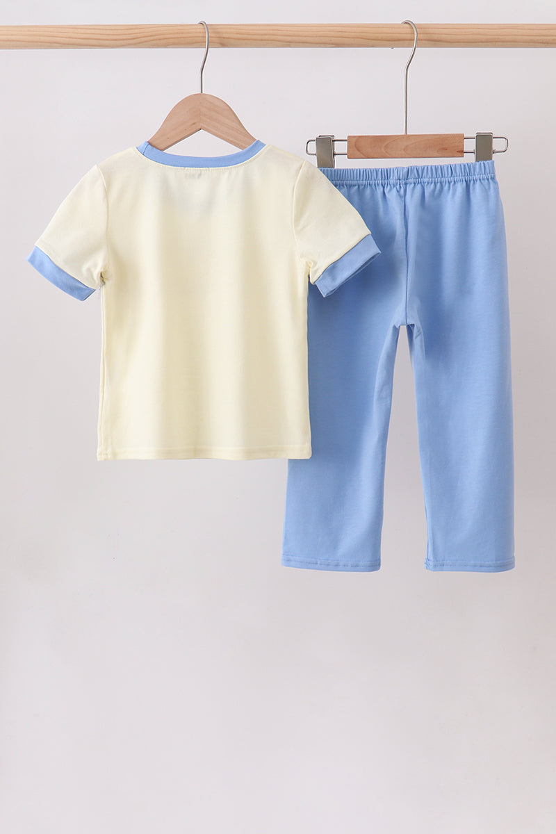 Cream smocked pants set - Fierce and Chic