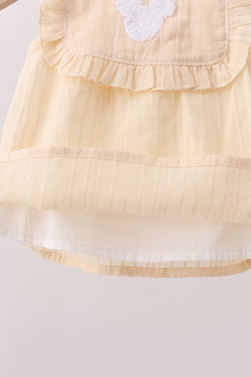 Oatmeal character french knot bloomer set - Fierce and Chic