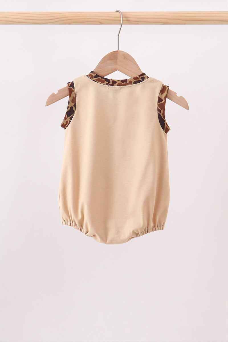Camouflage duck applique bubble - Fierce and Chic