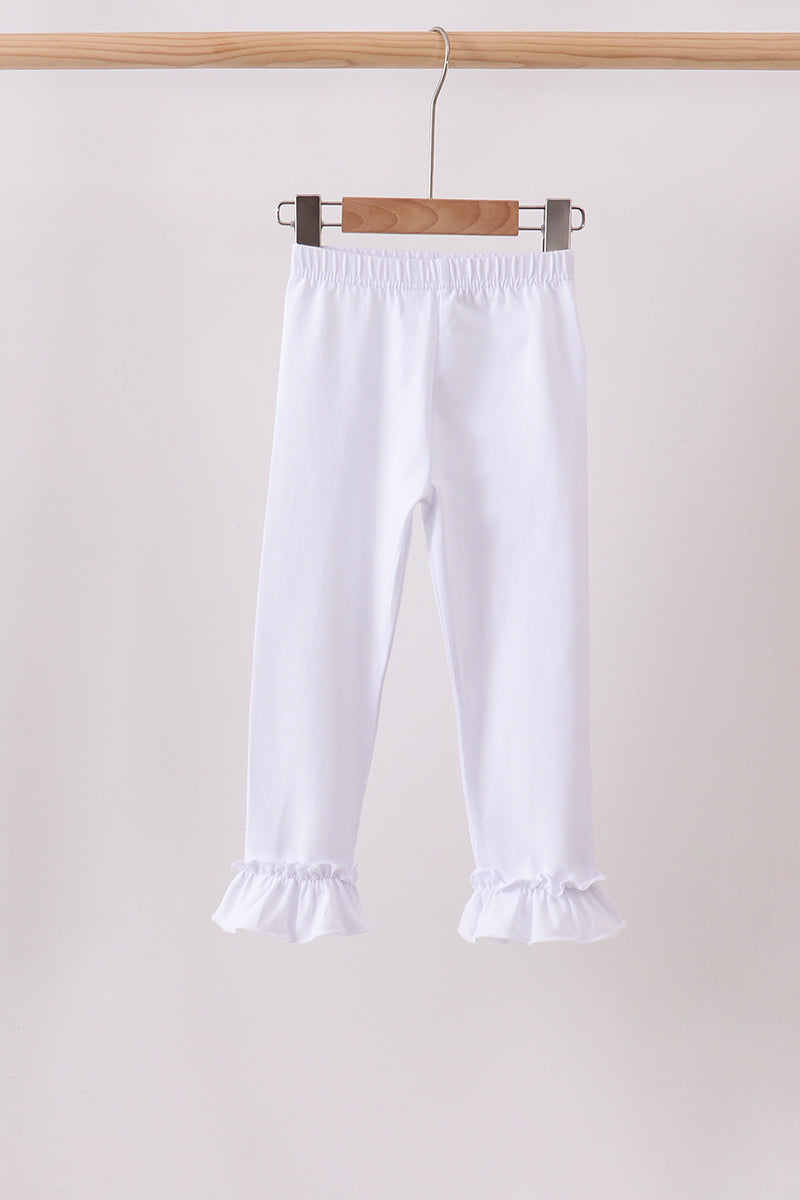 White ruffle pants - Fierce and Chic