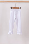 White ruffle pants - Fierce and Chic