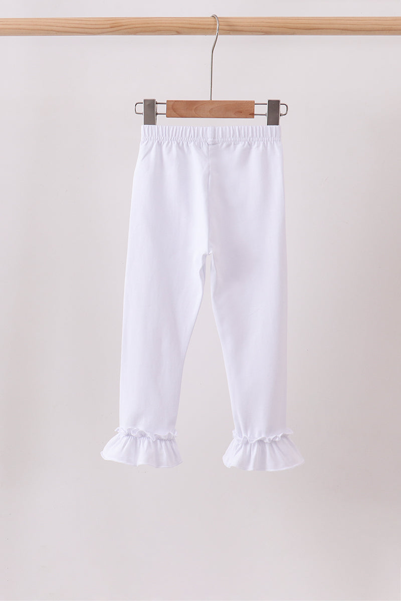White ruffle pants - Fierce and Chic