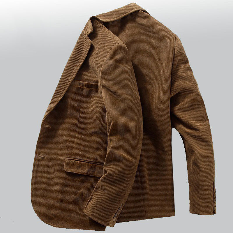 Corduroy Suit Jacket Business Casual Men - Fierce and Chic