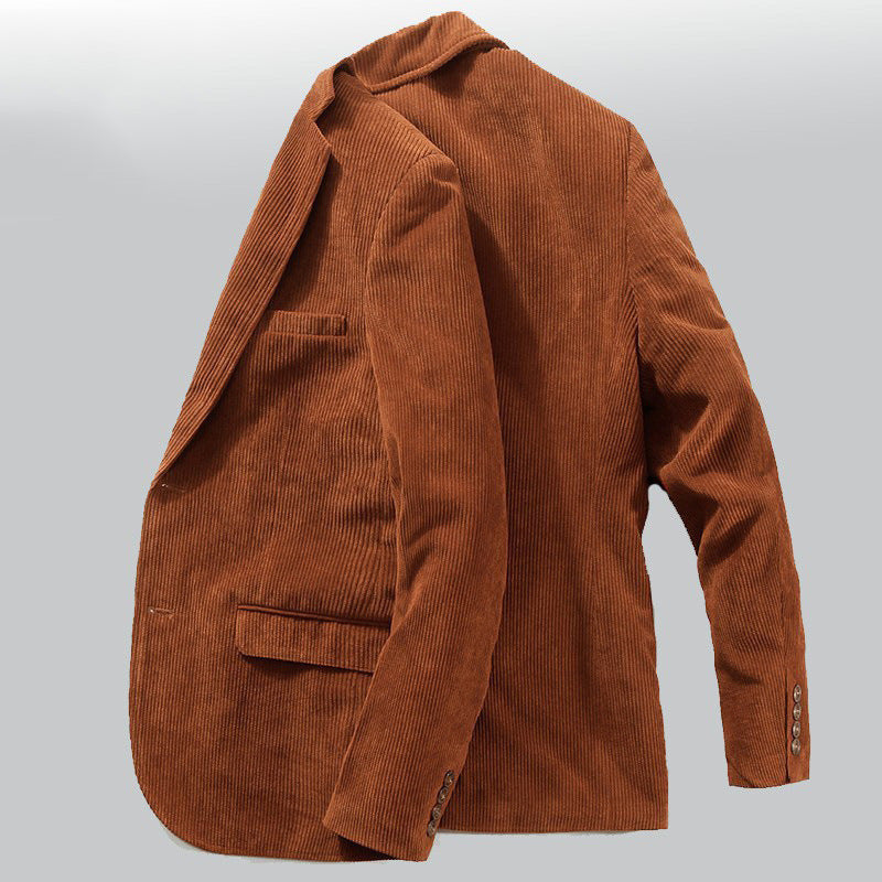 Corduroy Suit Jacket Business Casual Men - Fierce and Chic