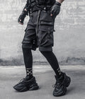 IBS429 Paratrooper Matte Black Shorts - Fierce and Chic