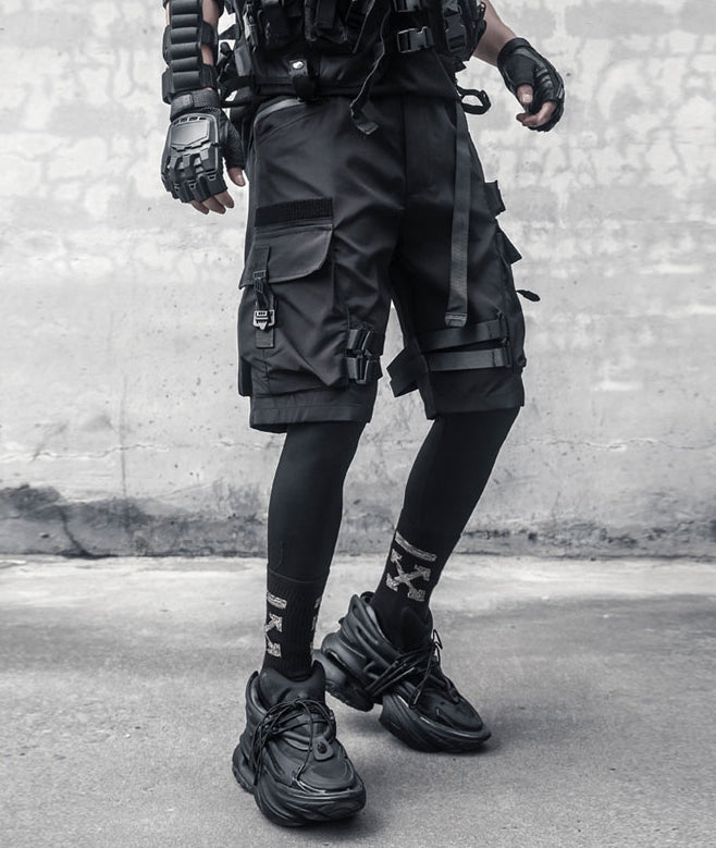 IBS429 Paratrooper Matte Black Shorts - Fierce and Chic