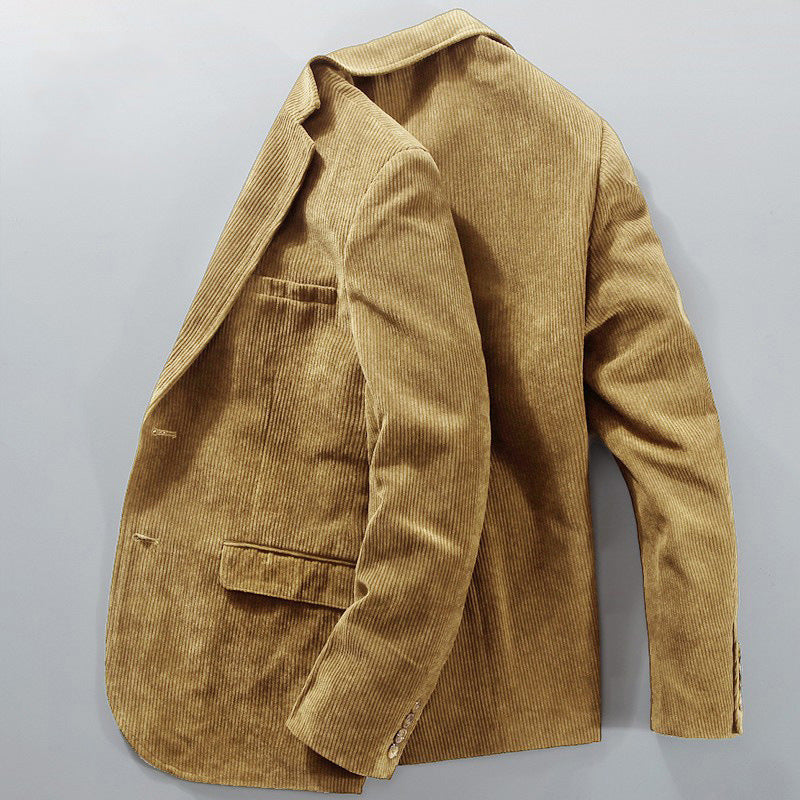 Corduroy Suit Jacket Business Casual Men - Fierce and Chic