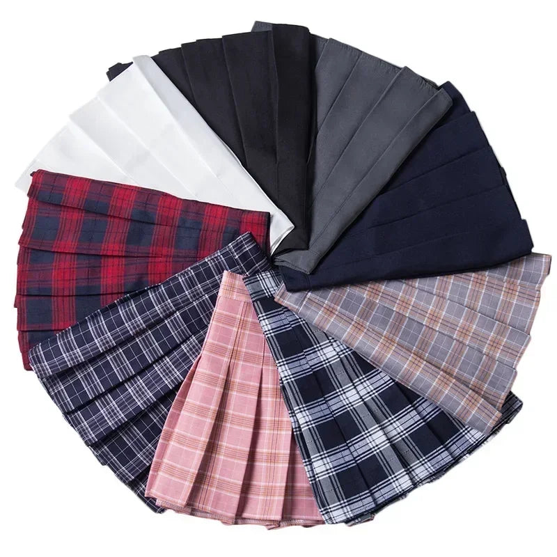 Women's Skirt Without Shorts Fashion Korean Style Ropa Black Harajuku Plaid Falda Short De Mujer Mini Pleated Skirts For Girls - Fierce and Chic