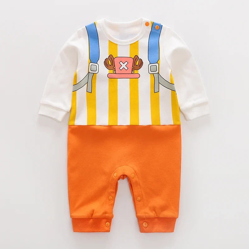Newborn Baby Anime Cape Style Children Long Sleeve Cotton Bodysuit, Cute Kids Boys Girls Romper - Fierce and Chic