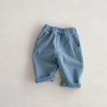 Kids Tapped Casual Striped Pants 0-5T Girls Boys Fashion Stripe Trousers Children Solid Denim Jeans Britches - Fierce and Chic