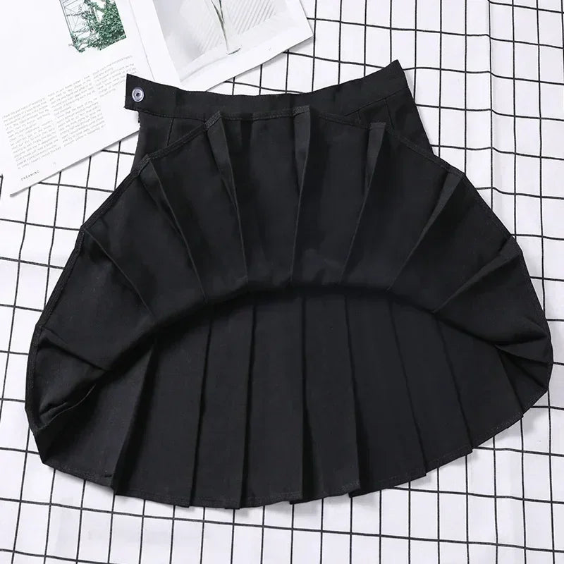 Women's Skirt Without Shorts Fashion Korean Style Ropa Black Harajuku Plaid Falda Short De Mujer Mini Pleated Skirts For Girls - Fierce and Chic