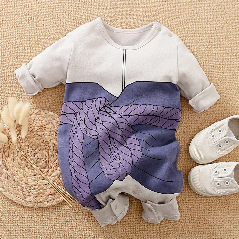 Newborn Baby Anime Cape Style Children Long Sleeve Cotton Bodysuit, Cute Kids Boys Girls Romper - Fierce and Chic