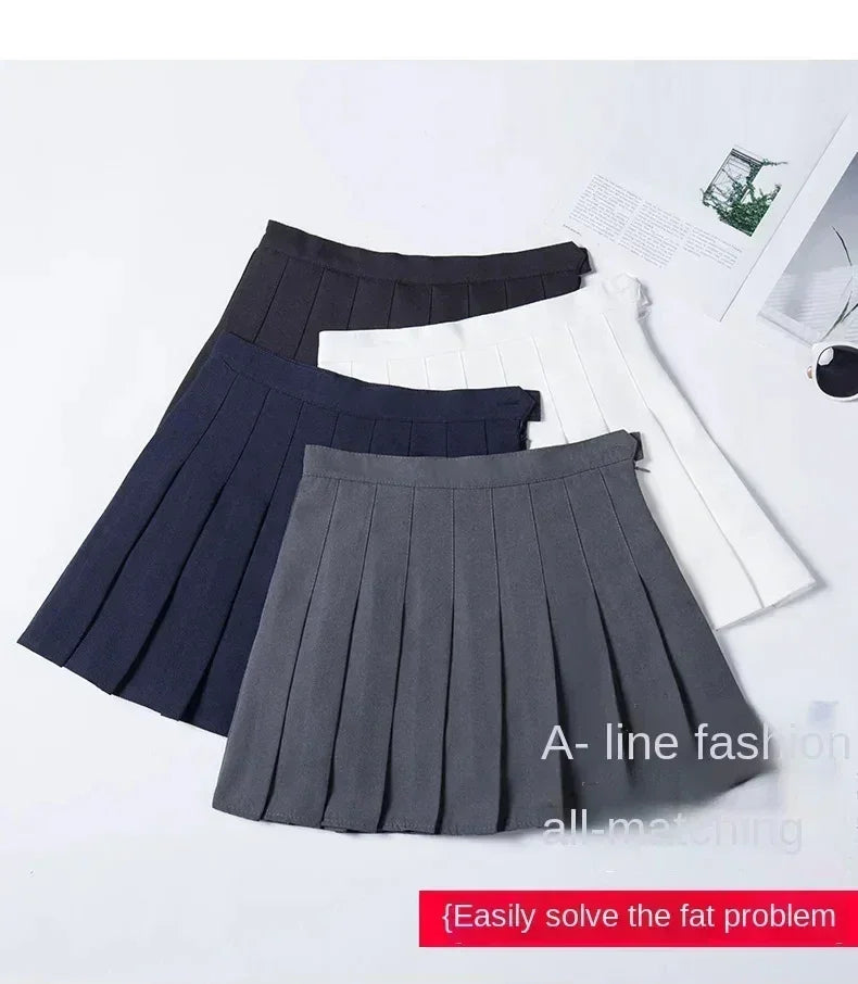 Women's Skirt Without Shorts Fashion Korean Style Ropa Black Harajuku Plaid Falda Short De Mujer Mini Pleated Skirts For Girls - Fierce and Chic