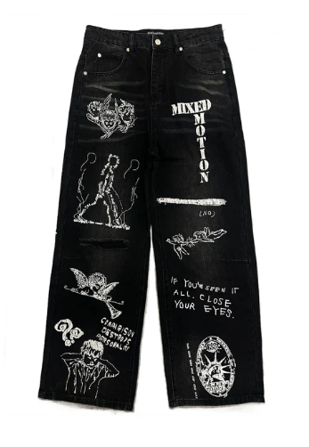 ME 'CANVAS' DENIM JEANS - Fierce and Chic