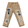ME 'NEWSPAPER' CARPENTER PANTS - Fierce and Chic