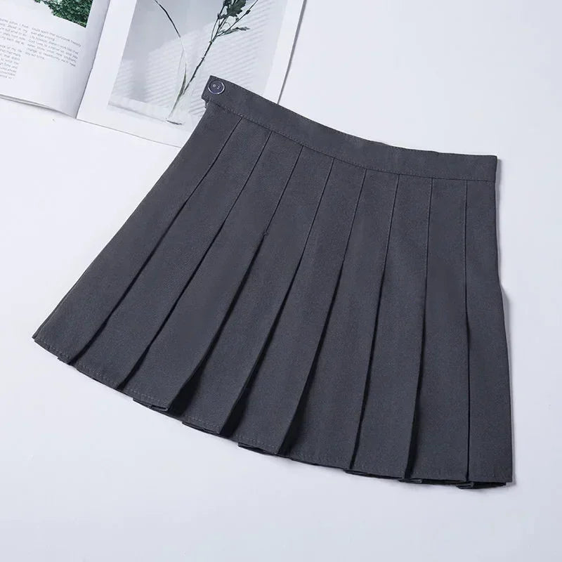 Women's Skirt Without Shorts Fashion Korean Style Ropa Black Harajuku Plaid Falda Short De Mujer Mini Pleated Skirts For Girls - Fierce and Chic