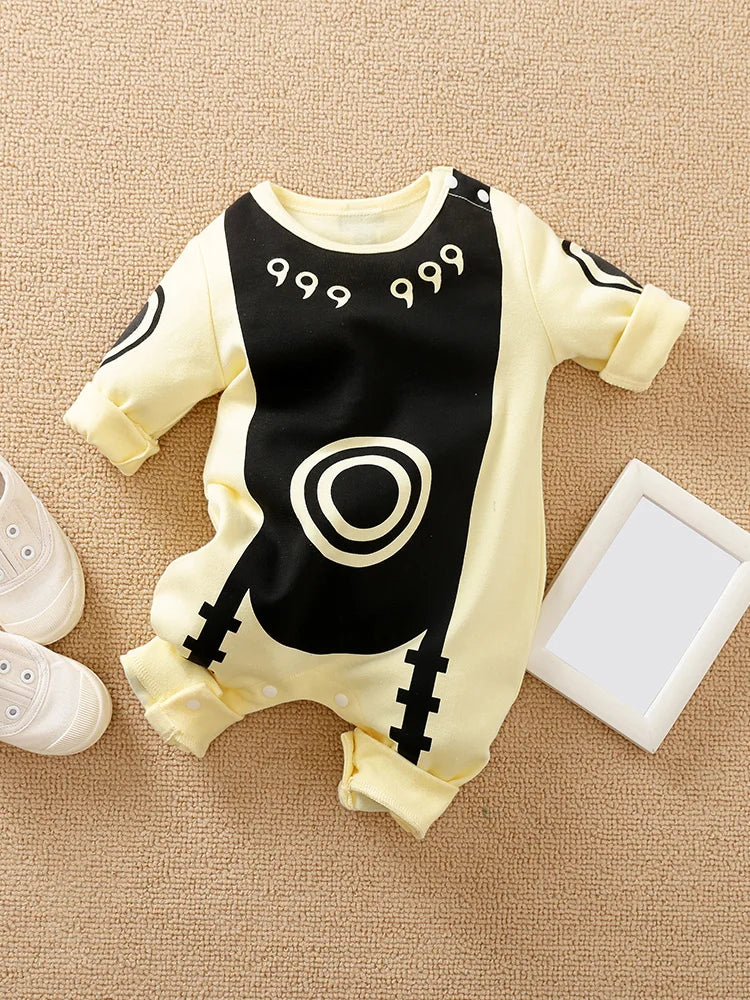 Newborn Baby Anime Cape Style Children Long Sleeve Cotton Bodysuit, Cute Kids Boys Girls Romper - Fierce and Chic