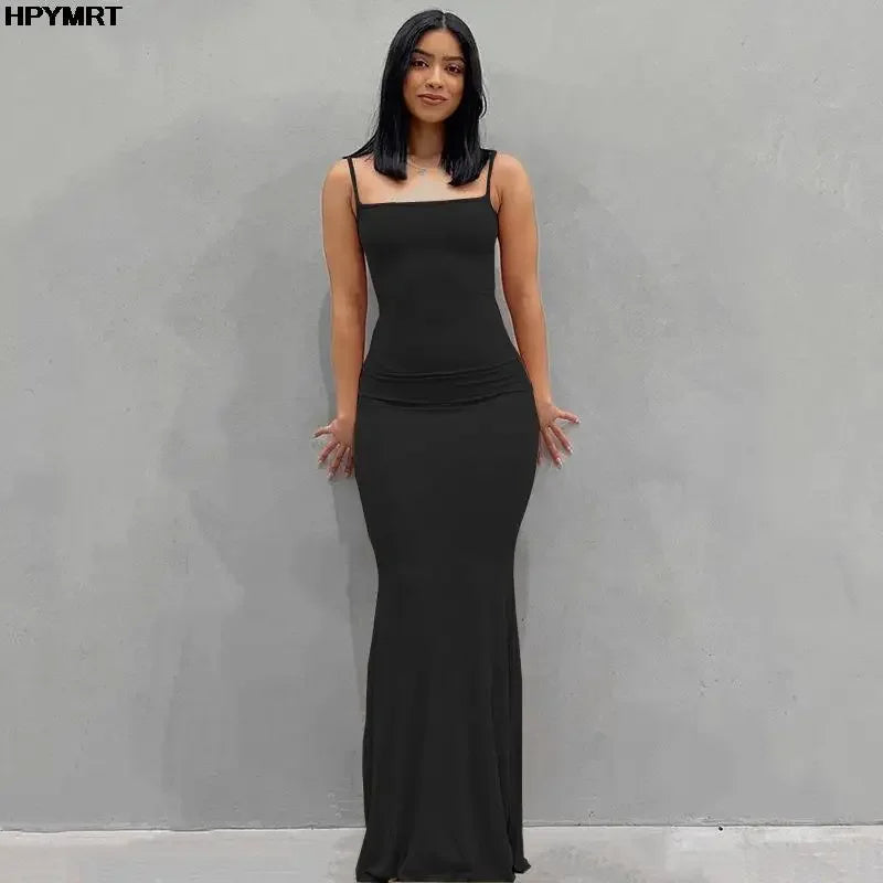 Satin Slip Maxi Dress | Backless Bodycon Evening Gown - Femstylo - Fierce and Chic