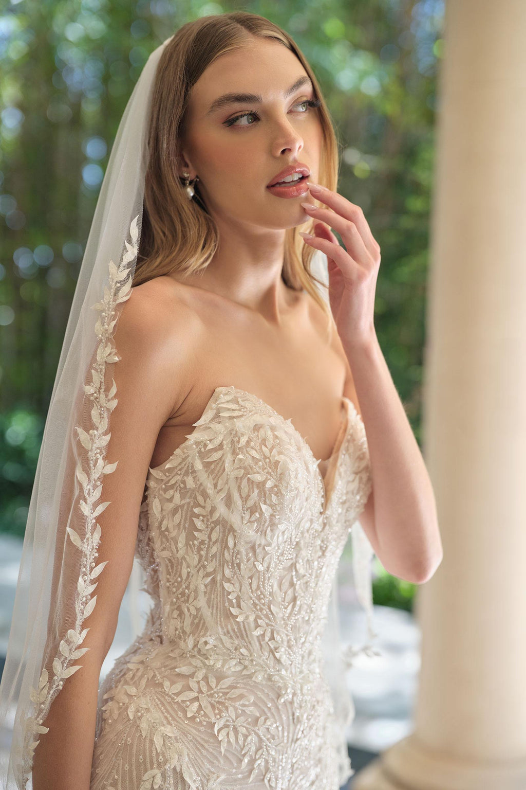 Andrea & Leo WL060 Mermaid Bridal Gown Veil Included - Fierce and Chic