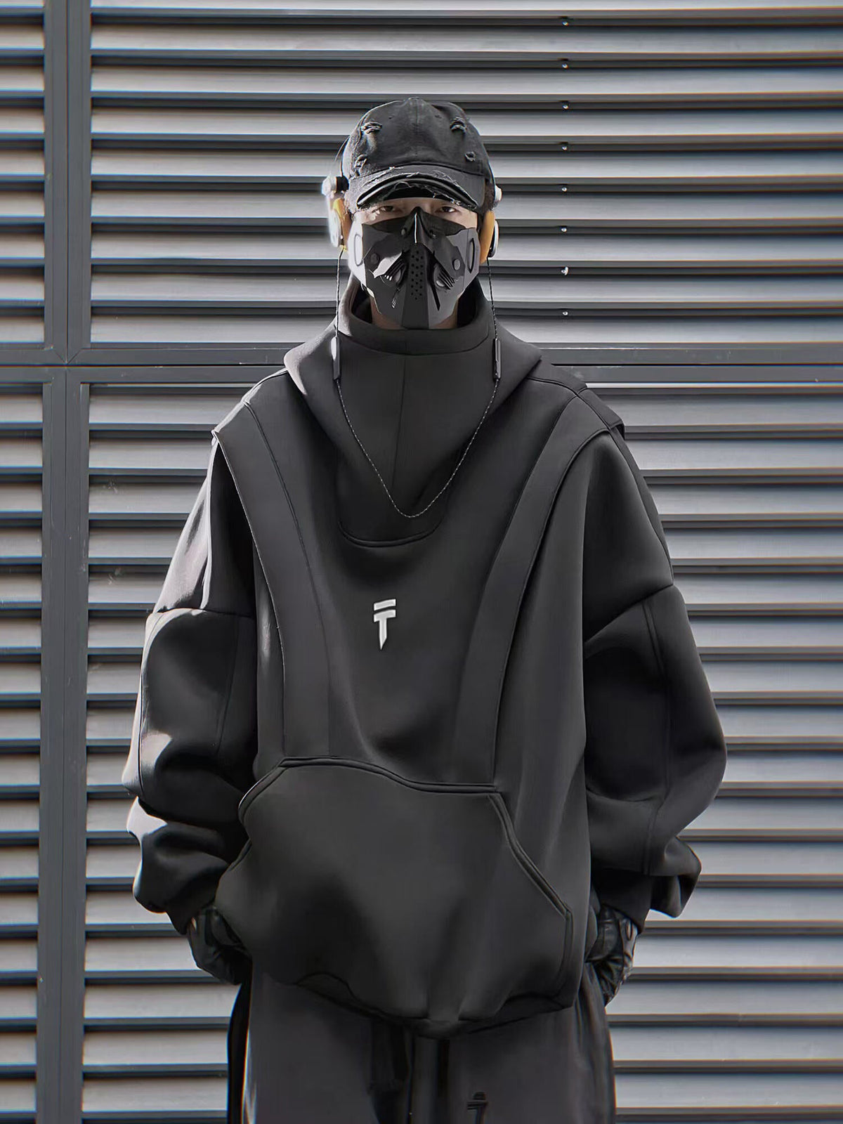 HiH50 Black Nexus Hoodie - Fierce and Chic