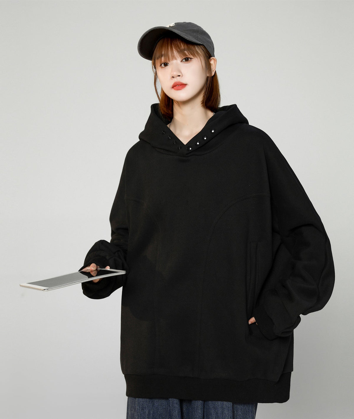 Women's Casual Hidden Hoodie - Fierce and Chic