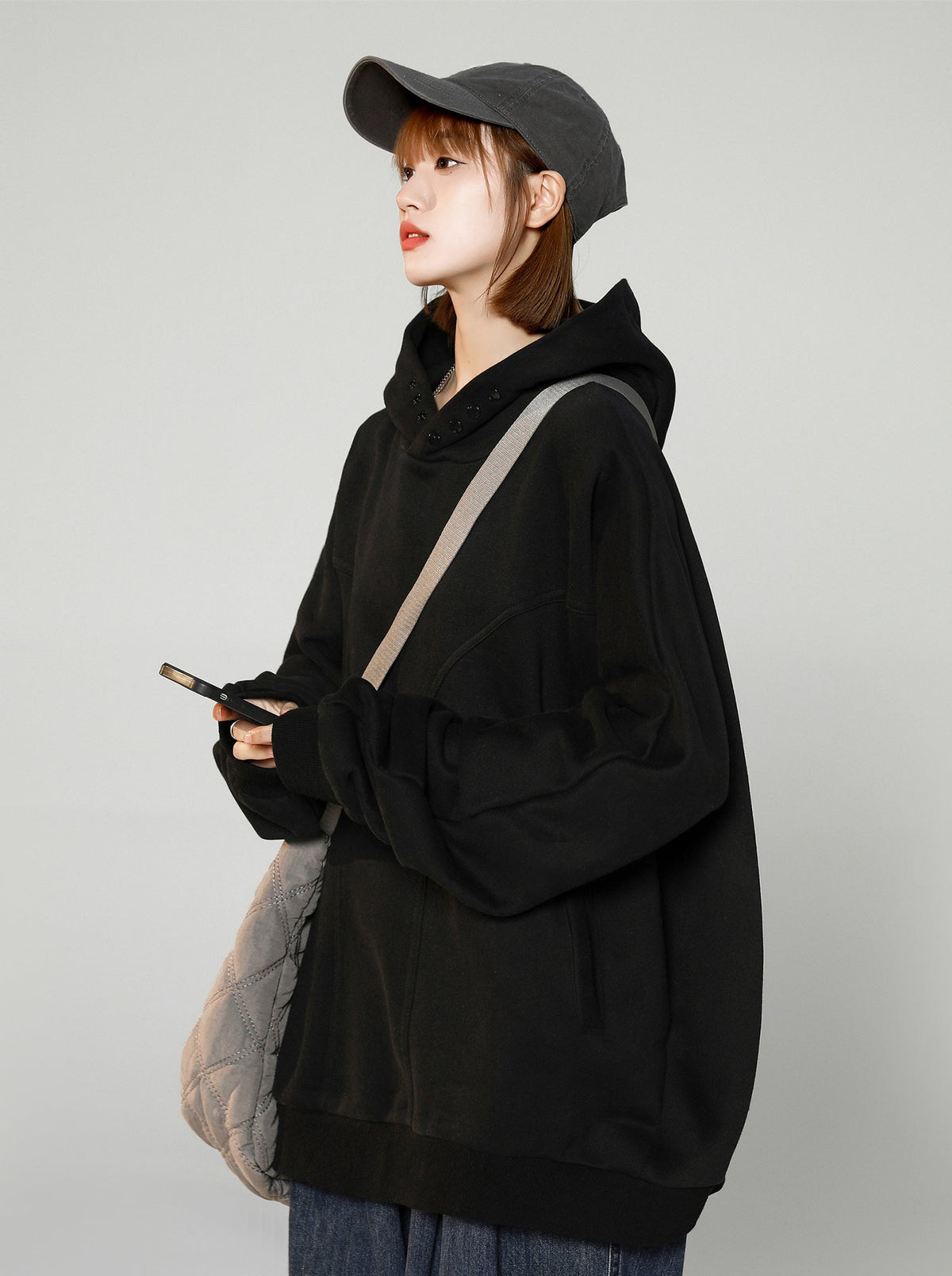 Women's Casual Hidden Hoodie - Fierce and Chic