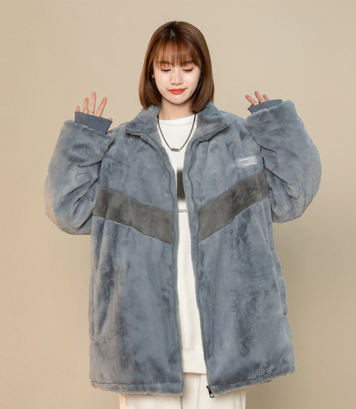 Women's VX11 Furry Winter Jacket - Fierce and Chic
