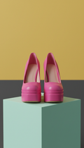 Pop Pink Platform Heels