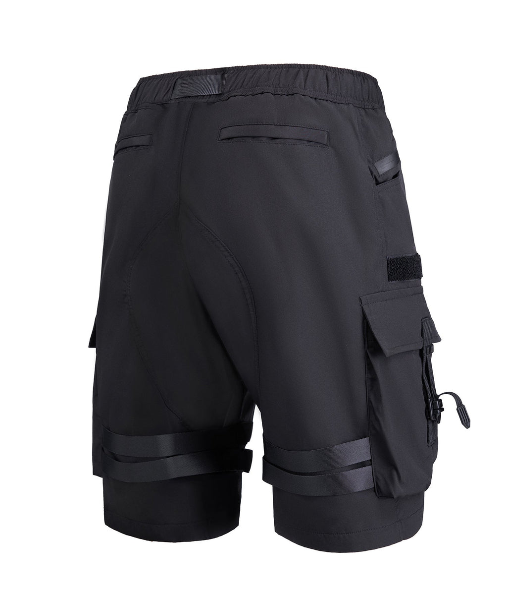 IBS429 Paratrooper Matte Black Shorts - Fierce and Chic