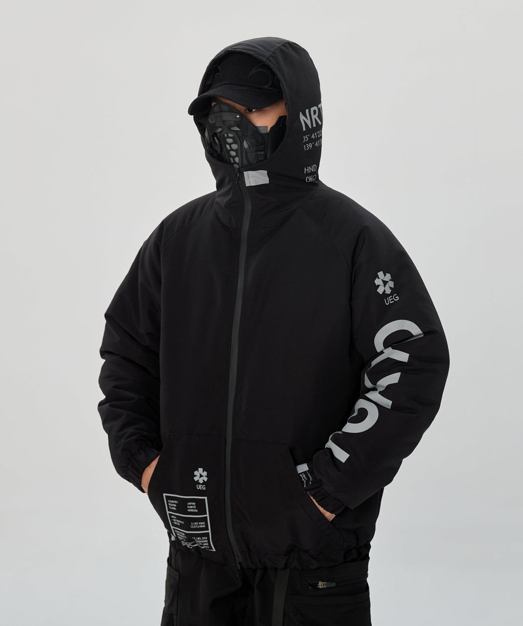 IB433 Black Winter Tokyo Parka Jacket - Fierce and Chic
