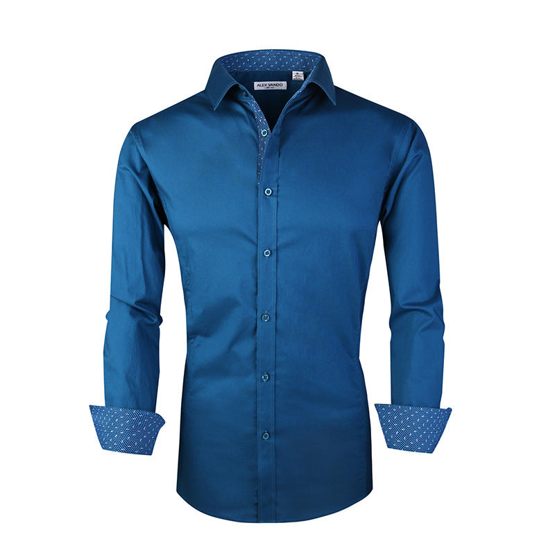 Men's Cotton Stretch Shirt Spring Autumn - Fierce and Chic