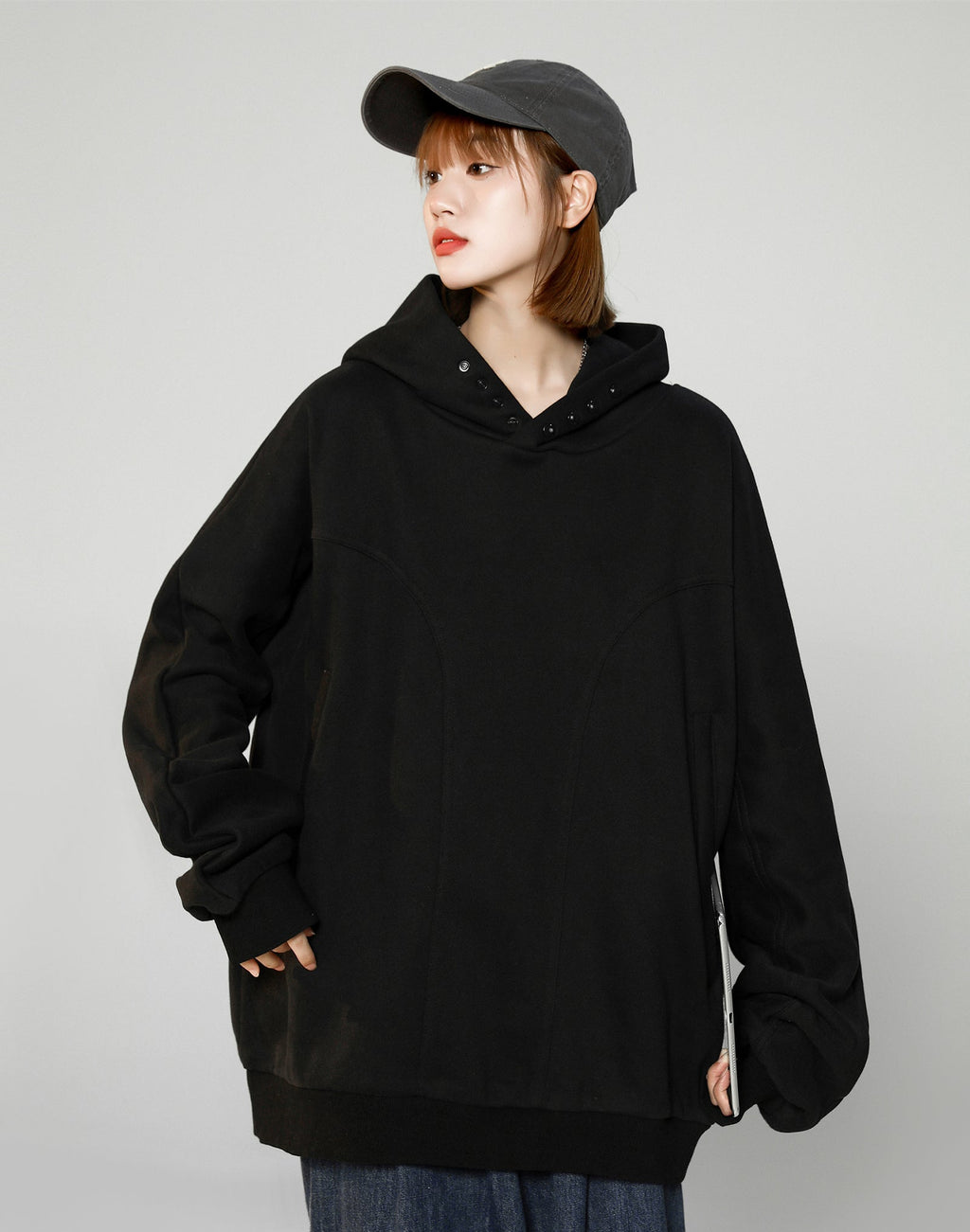 Women's Casual Hidden Hoodie - Fierce and Chic