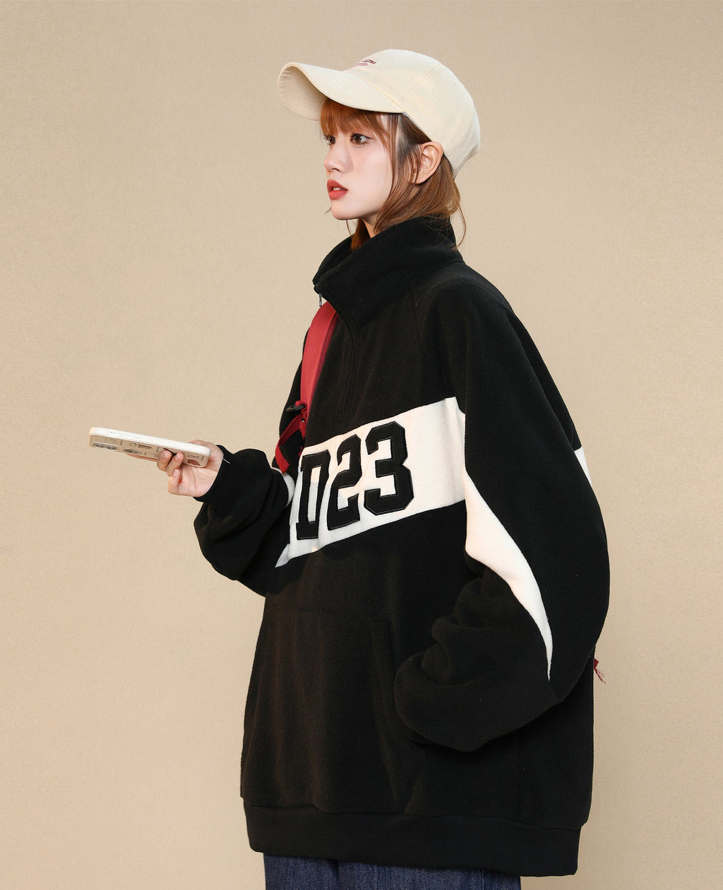Women's RD23 Quarter Zip Up Sweatshirt - Fierce and Chic