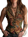 Embroidered Floral Velvet Vest - Fierce and Chic
