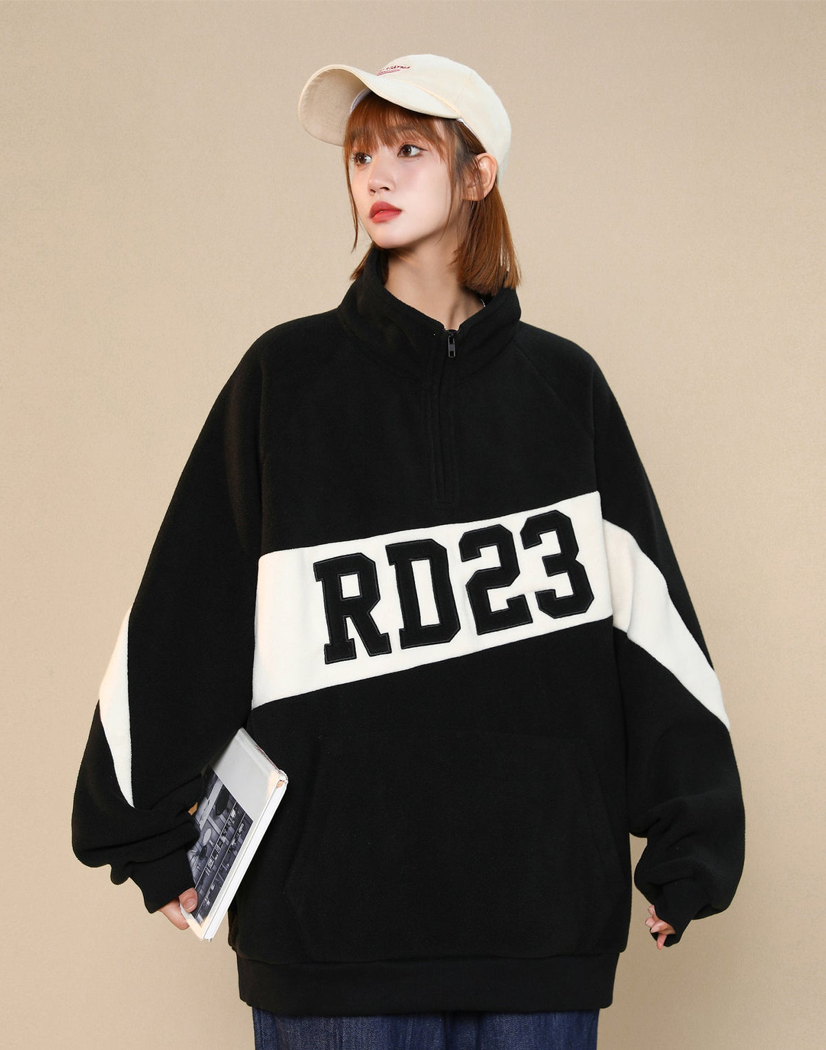 Women's RD23 Quarter Zip Up Sweatshirt - Fierce and Chic