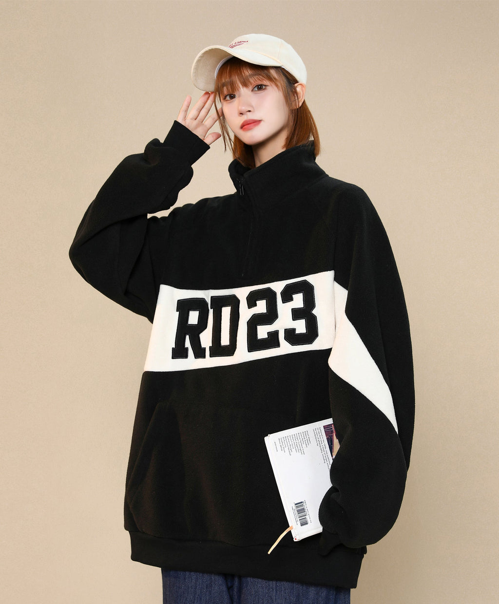 Women's RD23 Quarter Zip Up Sweatshirt - Fierce and Chic